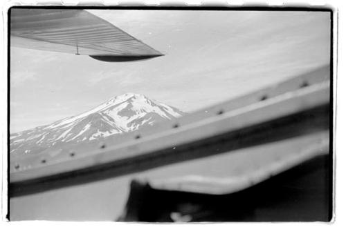 Mountain from airplane