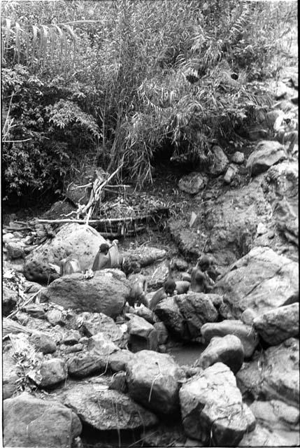 Women in salt well