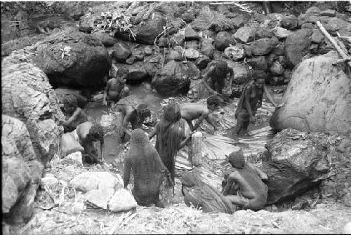 Women in salt well