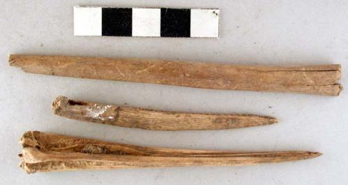 Bone awls.