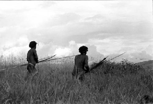 Men prepared for battle