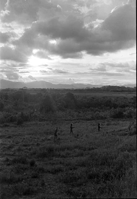 Men returning home