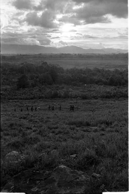 Men returning home