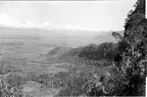 Scenic shot from hillside