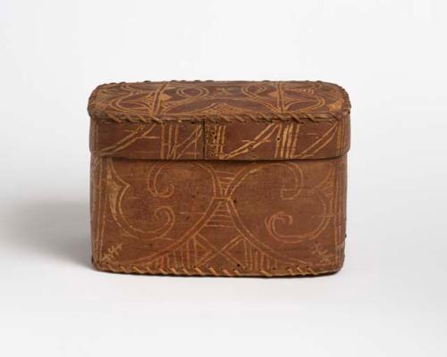 Birch bark box and cover