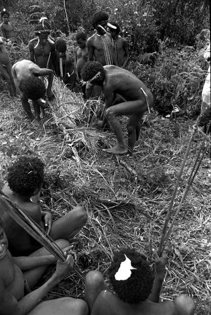 Eken Buken being covered up with grass