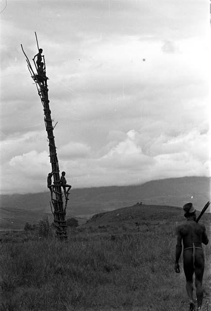 men on the kaio; now others making their way towards the Warabara