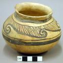 Jeddito black on yellow pottery jar - small