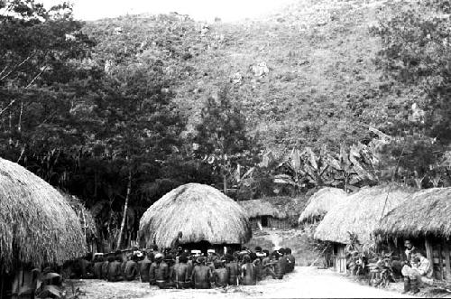 shot of the sili; expedition members to the right