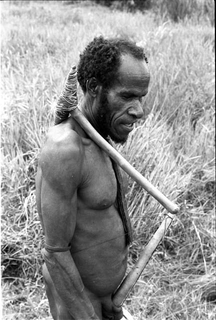 Abulupak man with stone axe