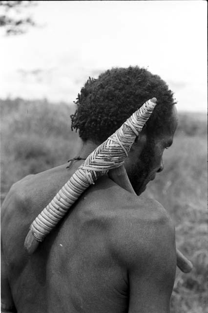 Abulupak man with stone axe