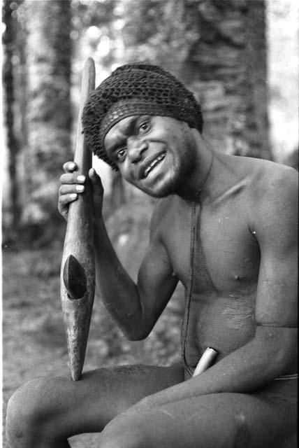 Man sitting and smiling