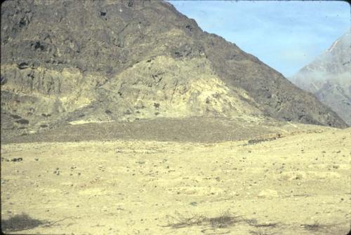Overview of the western area of site K3955, Falda de Cerro de Orejas