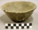 Ceramic complete vessel, serrated rim