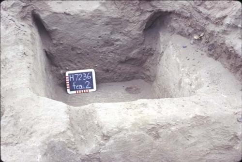 View of plaster tombs, Feature #2       cemetery at Cerro de la Virgin (H7236)