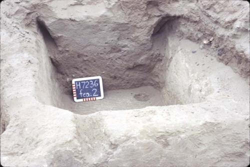 View of plaster tombs, Feature #2       cemetery at Cerro de la Virgin (H7236)