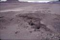 At Huancaco, Viru Valley, included are some closeups of the scattered red sherds on parts of the surface of the site.