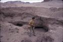 At Huancaco, Viru Valley, included are some closeups of the scattered red sherds on parts of the surface of the site.