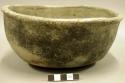 Ceramic complete vessel, incised desgin around rim, two catalogued (same number)