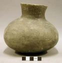 Ceramic complete vessel, short flared neck