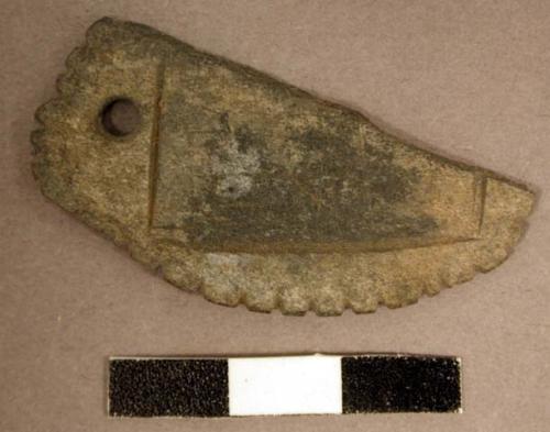 Stone pendant fragment