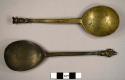 Metal, brass spoons