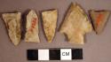Chipped stone, projectile points, triangular and stemmed