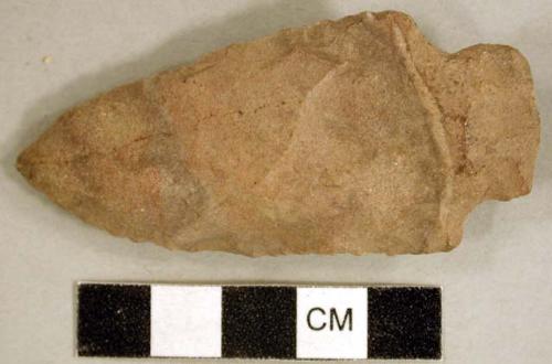 Chipped stone, projectile point, stemmed