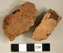 Coarse earthenware body sherds, undecorated