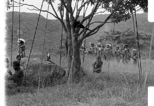 Group of men dancing on the Anelerak