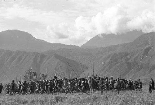 South end of Liberek; great mobs of people dancing and northeastern mt. wall behind them