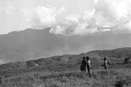 People standing at the edge of the Liberek