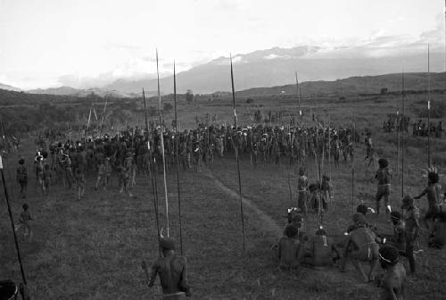 From the top of the oléa; many men dancing on Liberek