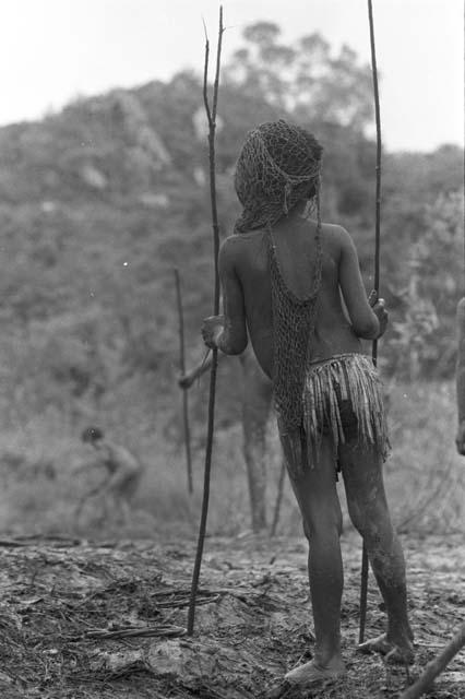 Little girl playing sikoko wasin