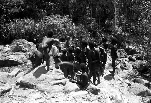 Michael Rockefeller and others near the salt wells