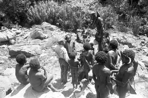 Michael Rockefeller and others near the salt wells