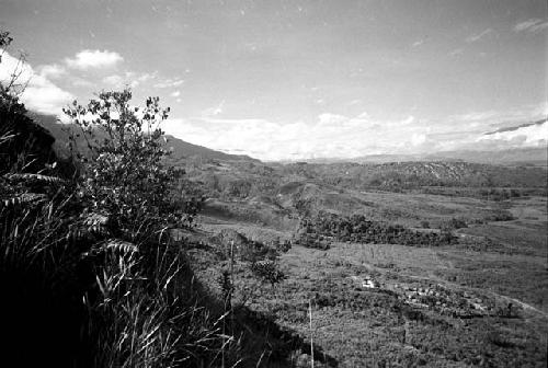 View to the southwest; includes Wuperainma