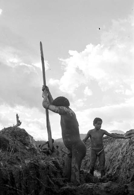 restoring irrigation ditch