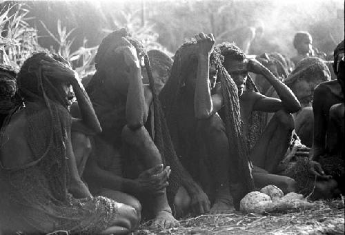 women mourning