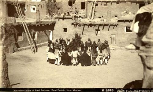 Medicine dance of Zuni Indians