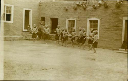 Line of dancers