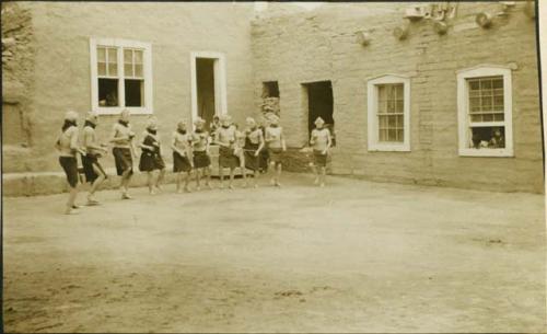 Line of dancers