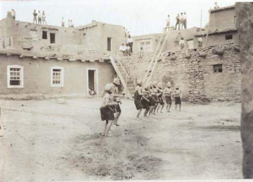 Dancers in plaza