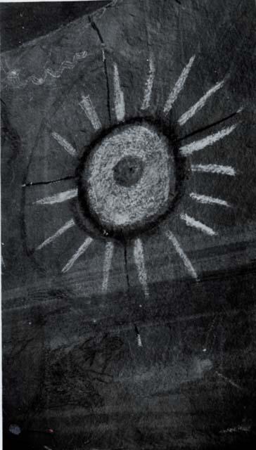 Navajo painting of the sun