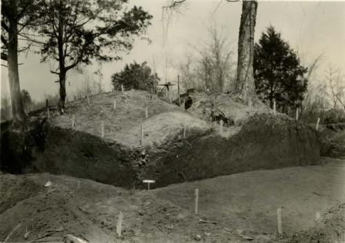 Excavation site at Harris Mound