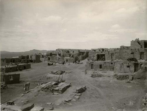 Plaza in Hopi pueblo of Oraibi