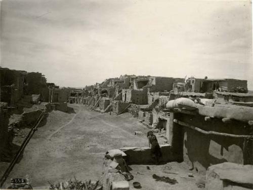 Street in Hopi pueblo of Oraibi