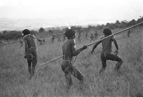 WW foreground; Wittaia background; battle out in the field between the Warabara and the Siobara