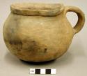 Jar, polacca polychrome style d. reproduction of primitive ware. 11.7 x 16.7 cm.