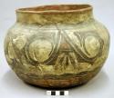 Jar, polacca polychrome style b. animal design.